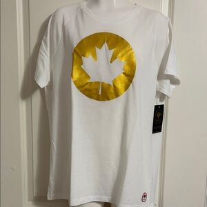 HBC Olympic White and Gold Women's Short Sleeve Tee